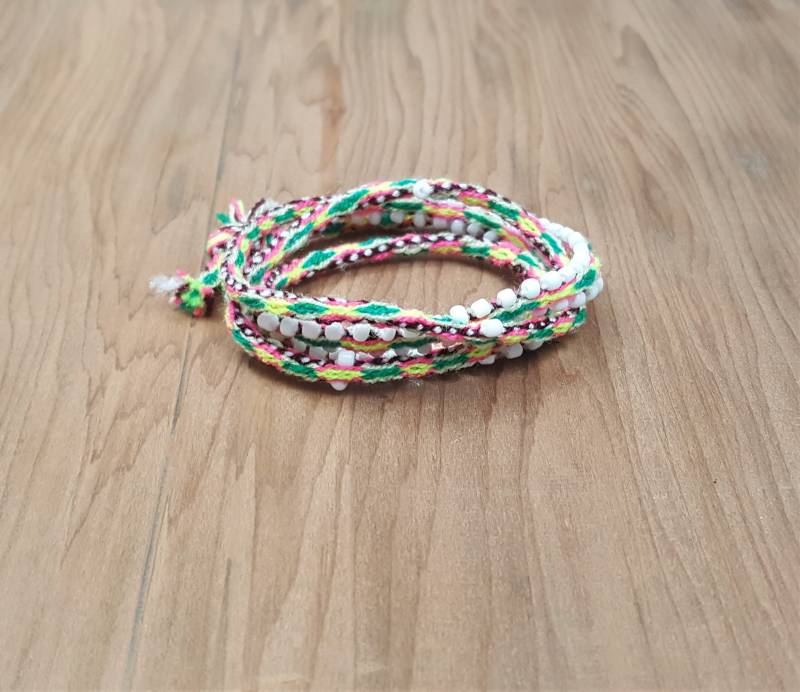 Boho Perlen Wickeln Armband Frauen, Männer, Teenager von HomePortStudio