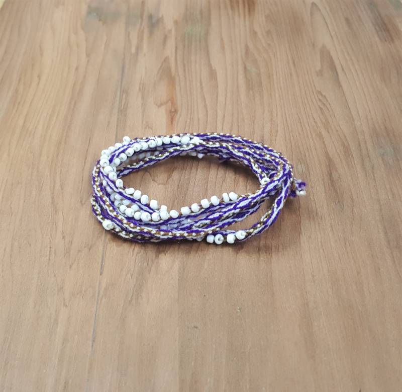 Boho Perlen Wickeln Armband Frauen, Männer, Teenager von HomePortStudio