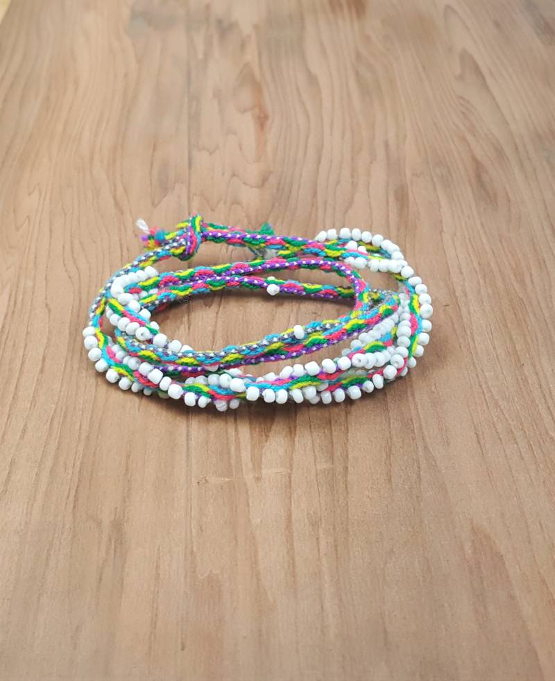 Boho Perlen Wickeln Armband Frauen, Männer, Teenager von HomePortStudio