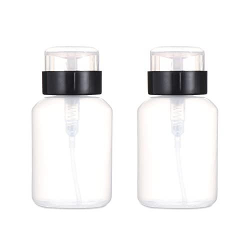 HomeSoGood 2 Stück 250 ml leere Nagel-Art-Flasche zum Herunterdrücken für Nagellack und Make-up-Entferner von HomeSoGood