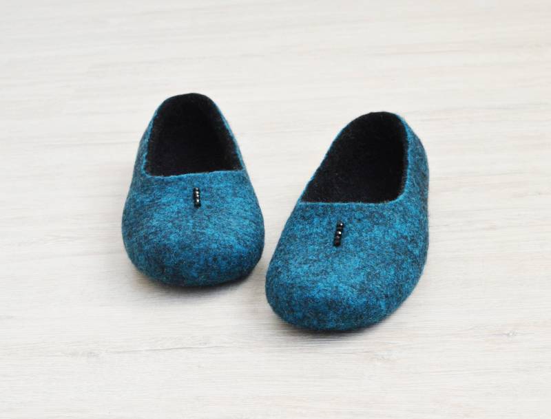 Gefilzte Hausschuhe Handgefertigte Merino Wolle Hausschuhe von HomeSoulShop