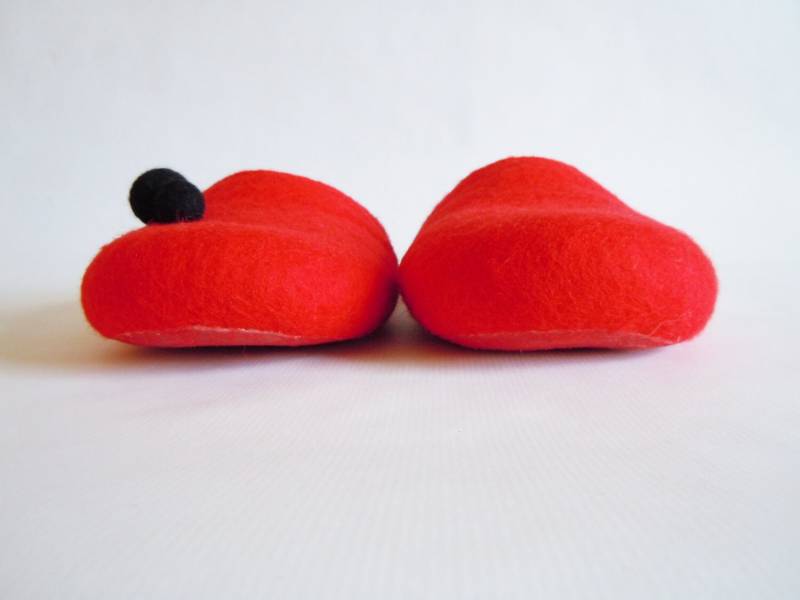 Handgemachte Gefilzte Hausschuhe Mit Niedrigem Rücken in Individuell Gewählter Farbe von HomeSoulShop