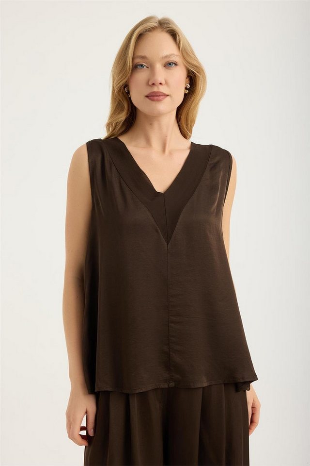 HomeStore Blusentop Ärmelloses Chiffon-Top von HomeStore