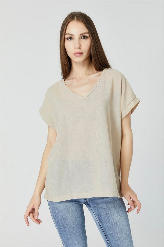 HomeStore Blusentop Ausgeschnittene Bluse von HomeStore