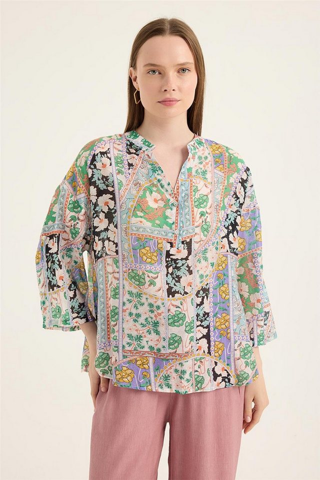 HomeStore Blusentop Gemusterte Bluse von HomeStore