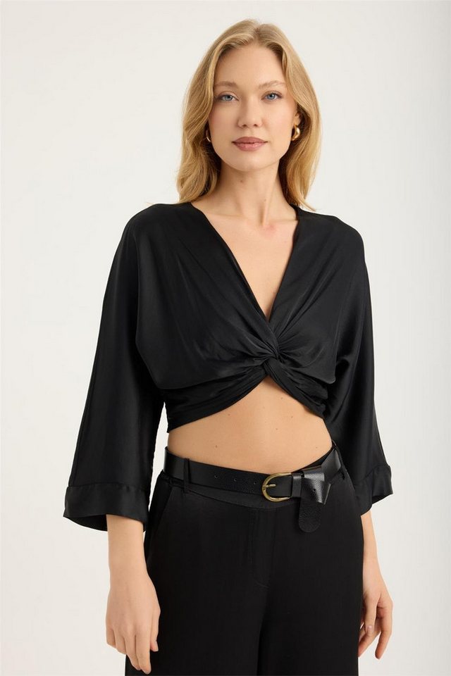 HomeStore Blusentop Kurze Wickelbluse von HomeStore