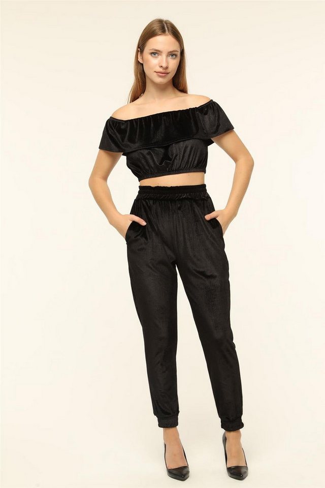 HomeStore Blusentop Edel Bustier aus Velours von HomeStore