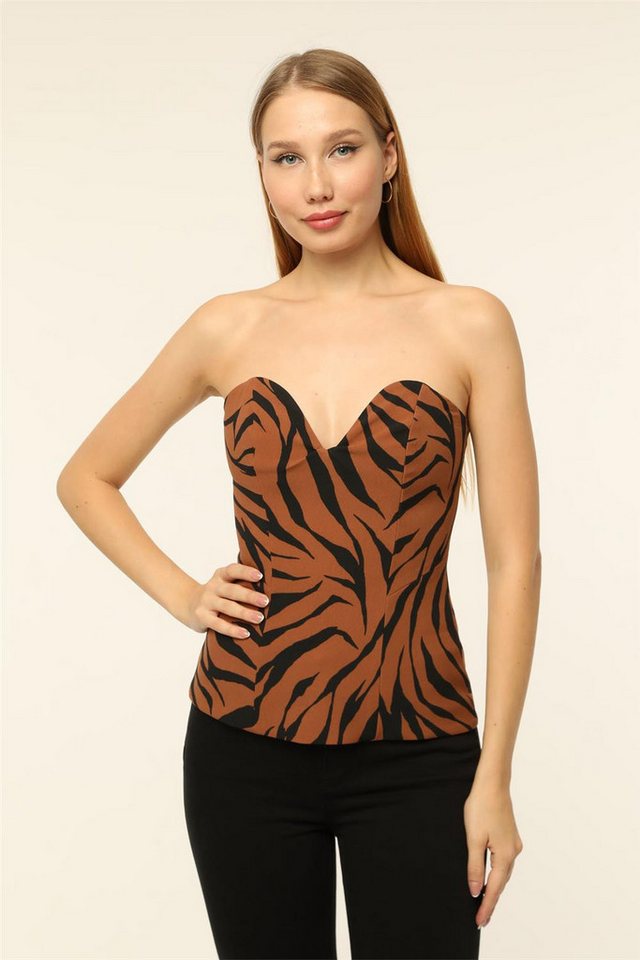 HomeStore Blusentop Zebra-Print-Bustier von HomeStore