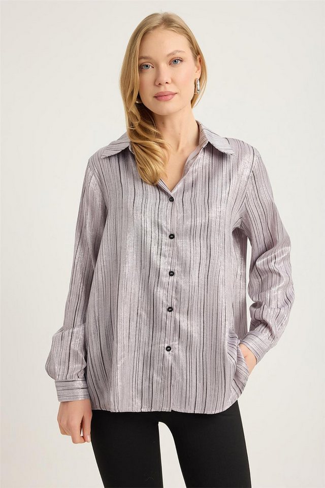 HomeStore Businesshemd Metallic-Hemd von HomeStore