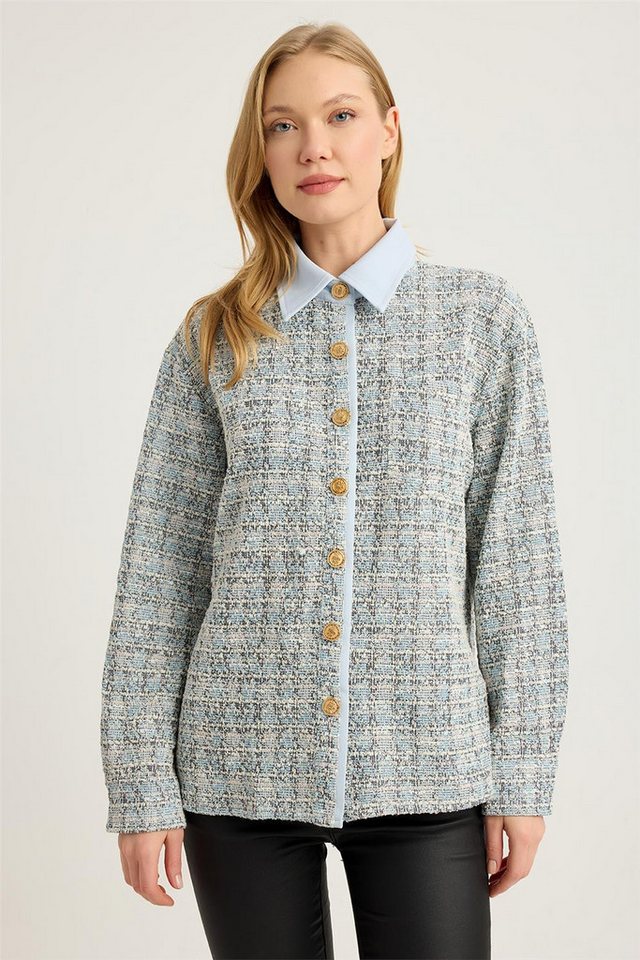 HomeStore Businesshemd Tweed-Webhemd von HomeStore