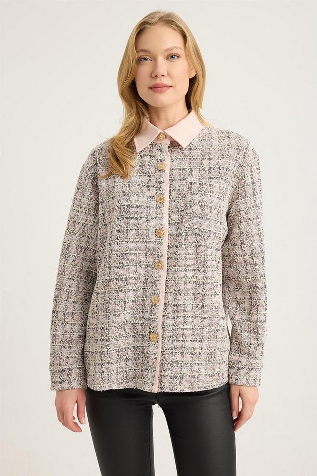 HomeStore Businesshemd Tweed-Webhemd von HomeStore