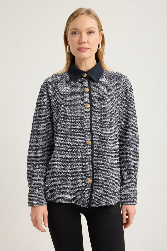 HomeStore Businesshemd Tweed-Webhemd von HomeStore