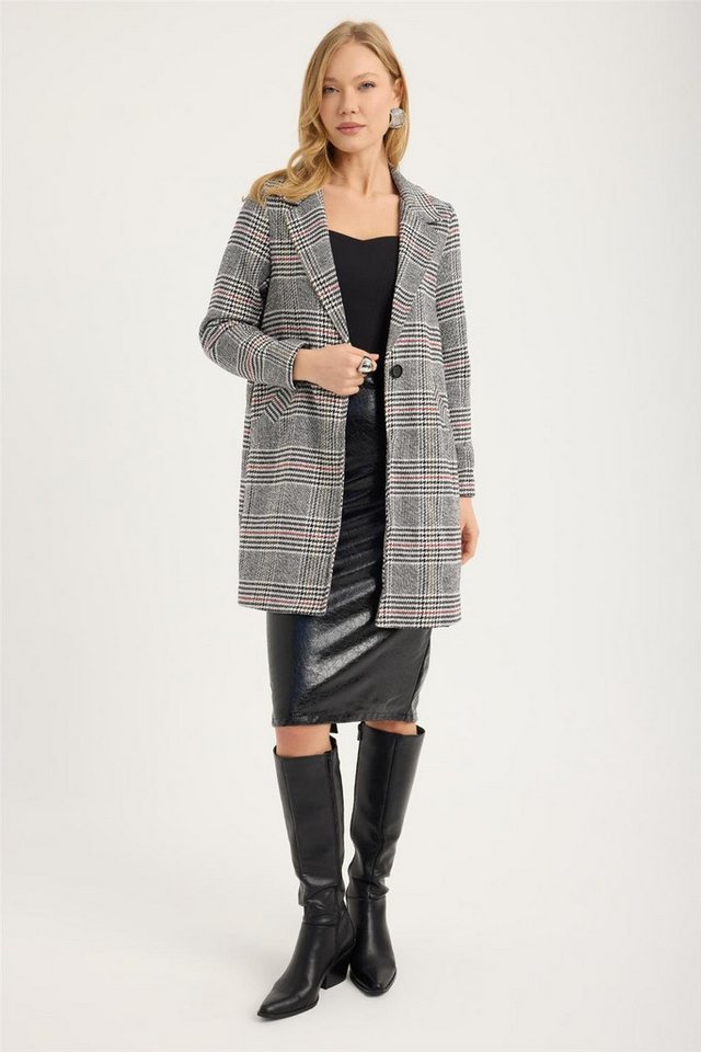 HomeStore Jeansjacke Langer gestreifter Mantel - UK von HomeStore