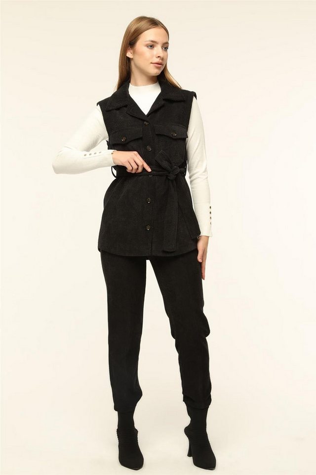 HomeStore Jeansjacke Edel Weste aus Velours von HomeStore