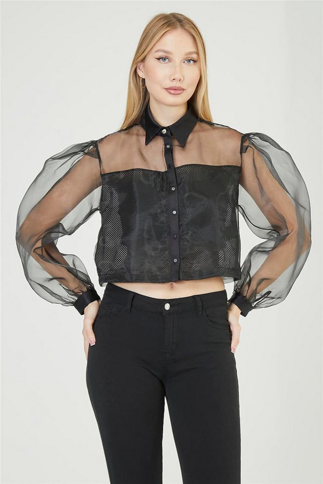 HomeStore Businesshemd Detailierte Organza-Bluse von HomeStore