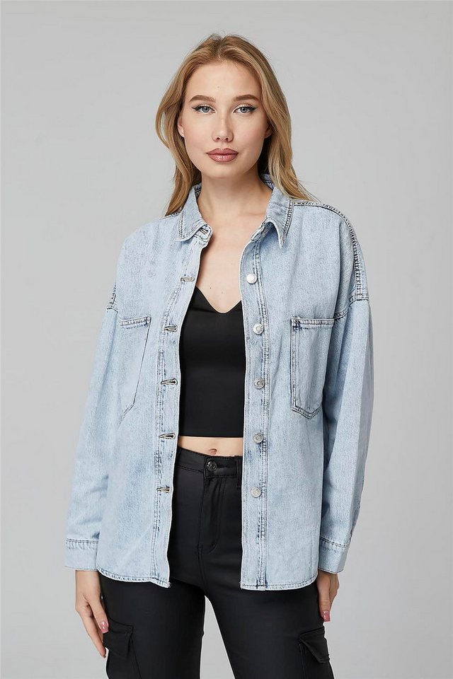 HomeStore Karohemd Metallknopf Hemd von HomeStore