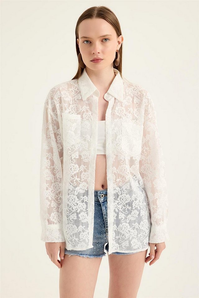 HomeStore Karohemd Spitzenhemd von HomeStore