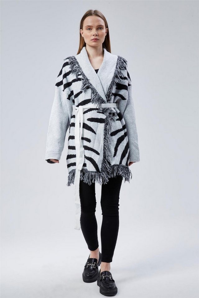HomeStore Longpullunder Langer Zebra-Cardigan von HomeStore