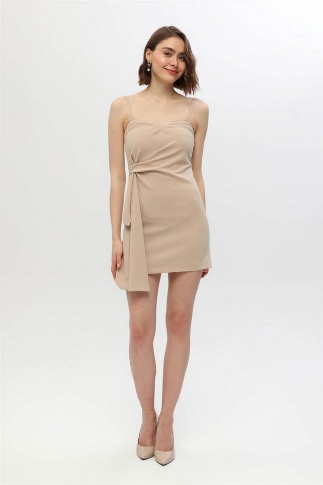 HomeStore Minikleid Burgunder Split-Dünn-Träger-Kleid von HomeStore
