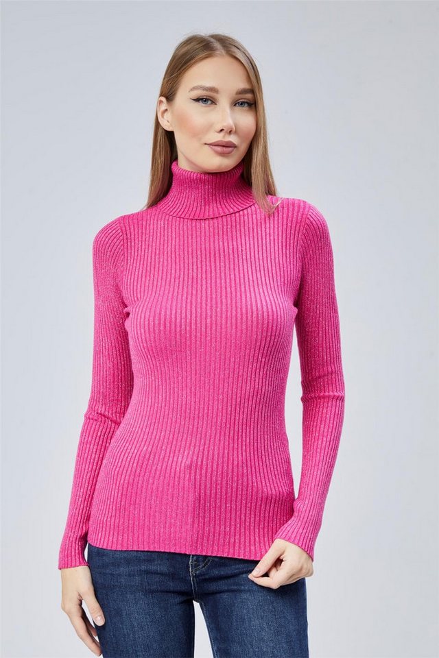 HomeStore Strickpullover KAZAKStrick Fischerkragen Pullover mit simulierter Textur von HomeStore