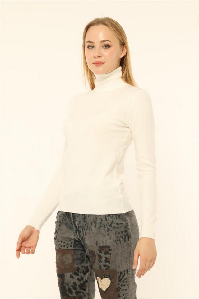 HomeStore Strickpullover Kasachischer Fischer Roll Basic Strickpullover von HomeStore