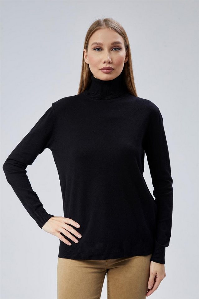 HomeStore Strickpullover Kazak Großer Fischerkragen Strickpullover von HomeStore