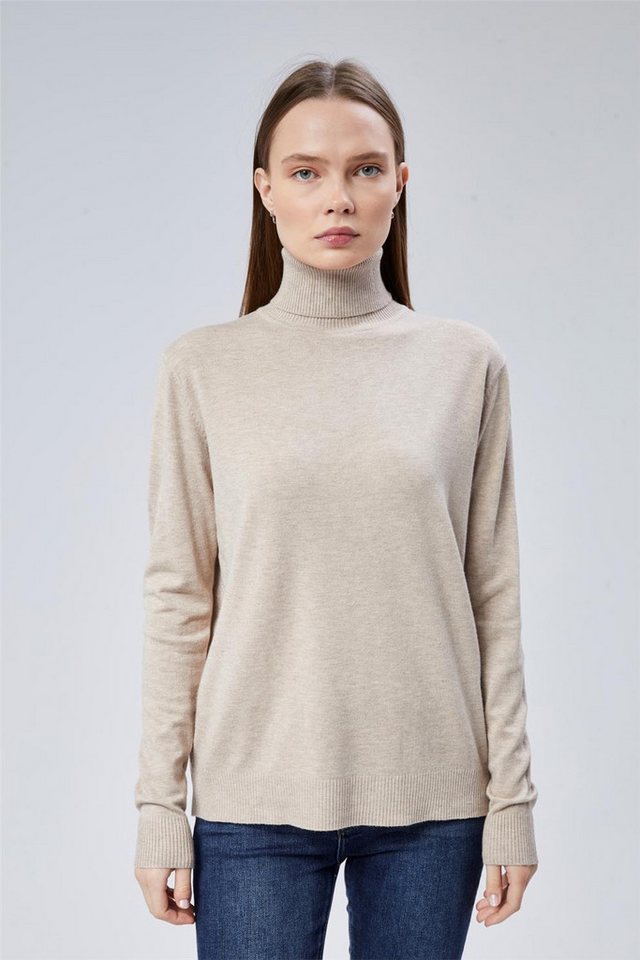HomeStore Strickpullover Kazak Großer Fischerkragen Strickpullover von HomeStore
