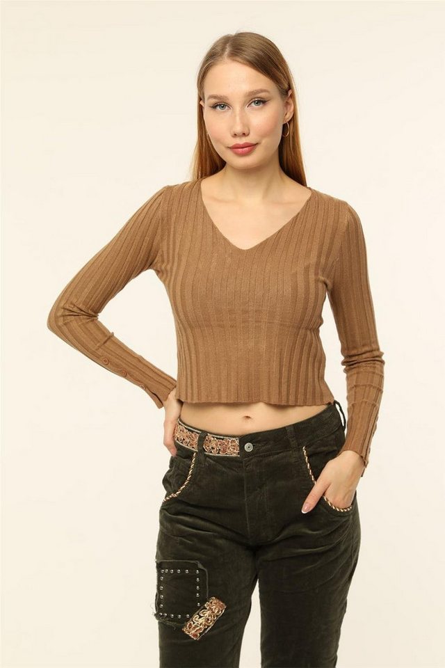 HomeStore Strickpullover KleidV-Ausschnitt Strickkleid von HomeStore