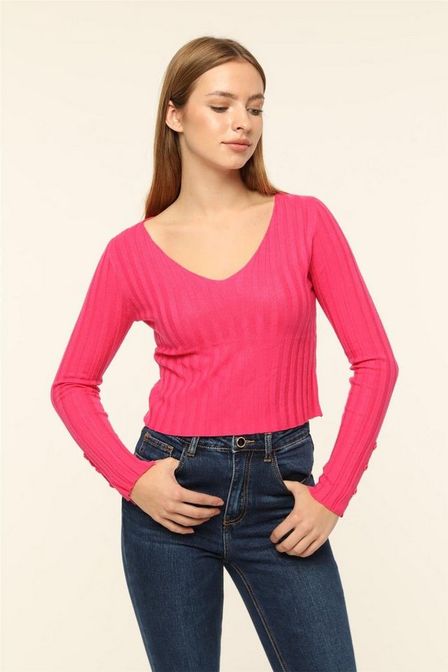 HomeStore Strickpullover KleidV-Ausschnitt Strickkleid von HomeStore