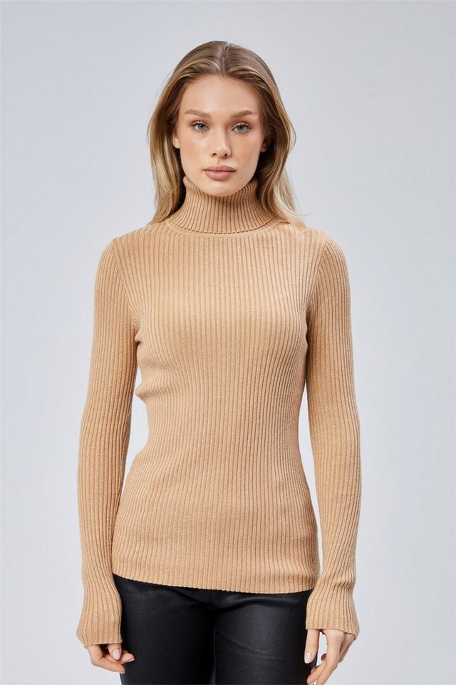 HomeStore Strickpullover Strick Fischerkragen Pullover mit simulierter Textur von HomeStore