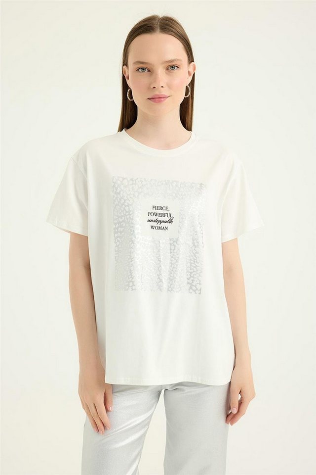 HomeStore T-Shirt Gepunktetes Gold T-Shirt von HomeStore