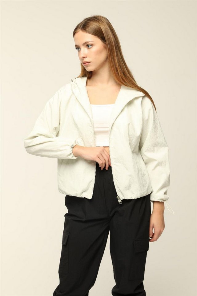 HomeStore Trenchcoat Kapuzen-Windbreaker von HomeStore