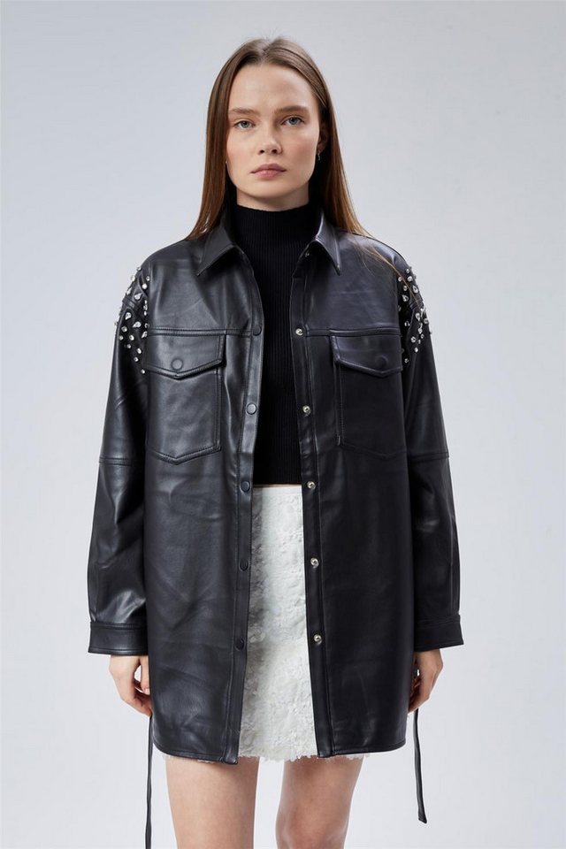 HomeStore Winterjacke Langer Schulterstein Mantel von HomeStore