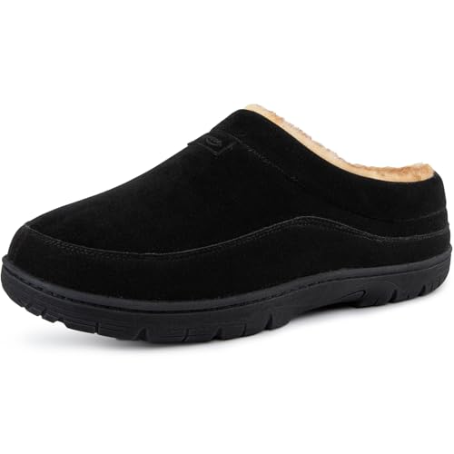HomeTop Herren Mokassin Hausschuhe Weiche Warme Rutschfeste Memory Schaumstoff Innen Pantoffeln mit flauschigem Futter Schwarz,40-41 EU HomeTop Herren Mokassin Hausschuhe Weiche Warme Rutschfeste Memory Schaumstoff Innen Pantoffeln mit flauschigem Futter Schwarz,40-41 EU von HomeTop