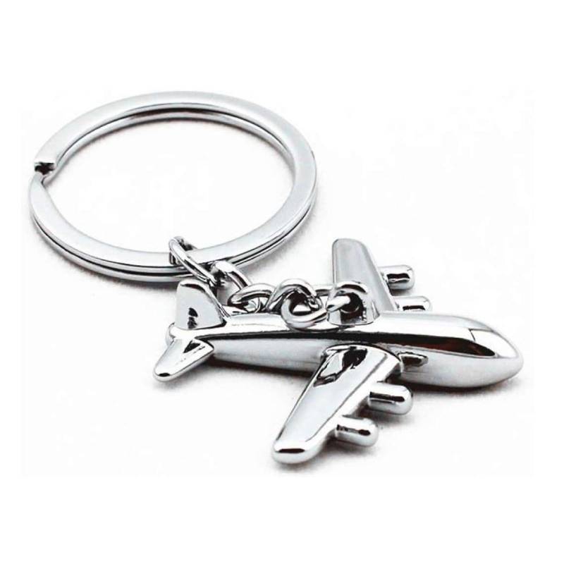 Flugzeug-Metall Verchromt-Schlüsselanhänger-Keyholder-Schlüssel-Keyrings-Wunderschöner Schlüsselanhänger-Top-DesignHtjo5 von HomeTrendsHamburg