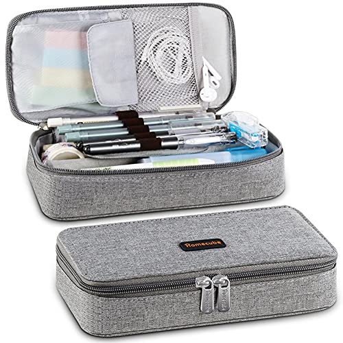 Homecube Pencil Case Big Capacity Pen Case Desk Organizer with Zipper for School & Office Supplies - 8.74x4.3x2.17 inches Gray Homecube Pencil Case Big Capacity Pen Case Desk Organizer with Zipper for School & Office Supplies - 8.74x4.3x2.17 inches Gray von Homecube