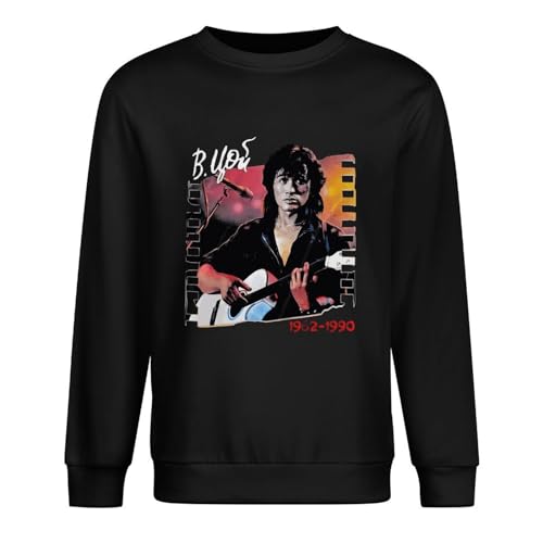 Homem Vintage Viktor Tsoi is Alive Russian Legend Kino Men's Sweatshirt Unisex Gift Fan Crewneck Sweatshirt Long Sleeve Black XL von Homem