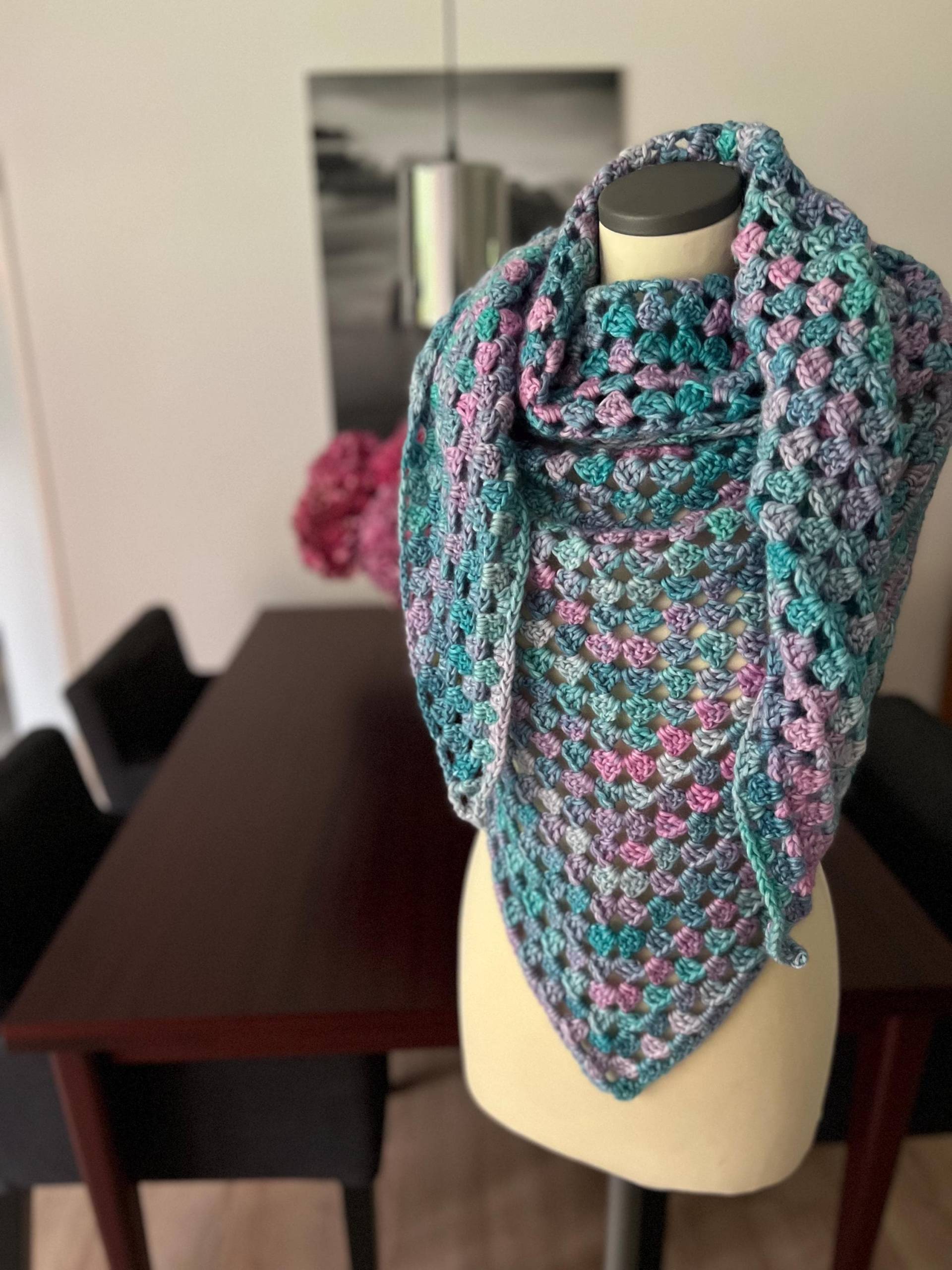 xxxl Dreieckstuch Aquamarin Sea xxxl Dreieckstuch Aquamarin Sea von HomemadeCreationLutz