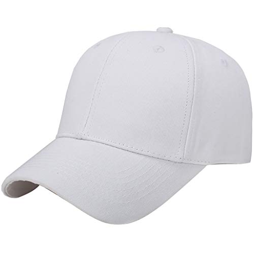 Homemarke Damen Herren Baseball Cap, Unisex Basecap Kappe Sport Cap Baseballmütze Baseballkappe für Draußen (Weiß) von Homemarke