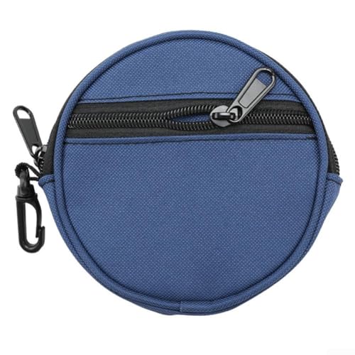 Homeponnew Aufbewahrungstasche für Angelschnur, Oxford-Gewebe, Angel-Organizer mit 3 Schnurausgängen, Mehrzweck-Hüfttasche für Outdoor-Angelausrüstung, 13,5 x 4 cm, blau von Homeponnew