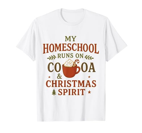 Homeschool Mama Weihnachten Kakaoferien Proud Mama T-Shirt von Homeschool Mom Shirts & Gifts HHWCo.