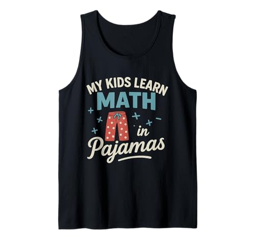Homeschool Mathe-Pyjama Teaching Proud Mama Lustig Tank Top von Homeschool Mom Shirts & Gifts HHWCo.