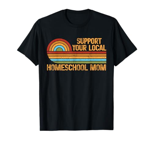 Homeschool Mom Retro Support Teaching Learning Proud Mama T-Shirt von Homeschool Mom Shirts & Gifts HHWCo.