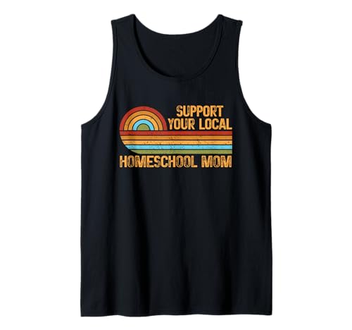 Homeschool Mom Retro Support Teaching Learning Proud Mama Tank Top von Homeschool Mom Shirts & Gifts HHWCo.