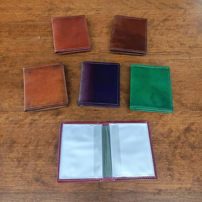 Leder Card/Photo Wallet von HomesteadLeatherLLC