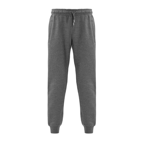 Hometex Premium Textiles Jogginghose mit Bündchen | Basic Unisex Jogger aus 60% Baumwolle 40% Polyester Oeko-tex®Standard 100 | Ideal als Freizeithose, Trainingshose, Sporthose | M Anthrazit von Hometex Premium Textiles
