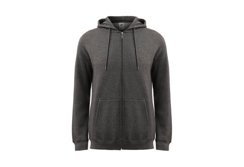 Hometex Premium Textiles Kapuzensweatjacke Kapuzen Sweatjacke, Basic Kapuzen Pullover aus Baumwolle und Polyester mit hochwertigem Zipper, Ideal für Arbeit, Freizeit, Schule oder als Trainingskleidung von Hometex Premium Textiles