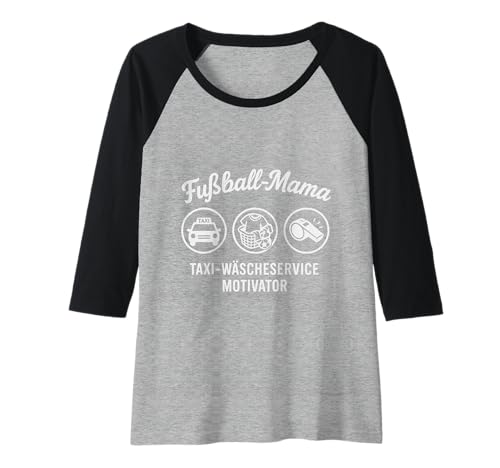 Damen Fussball Mama Raglan von Hometown Designs