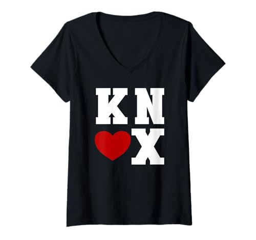 Damen Knox Love Knoxville Tennessee Pride Knoxville T-Shirt mit V-Ausschnitt Damen Knox Love Knoxville Tennessee Pride Knoxville T-Shirt mit V-Ausschnitt von Hometown Nashville Co.