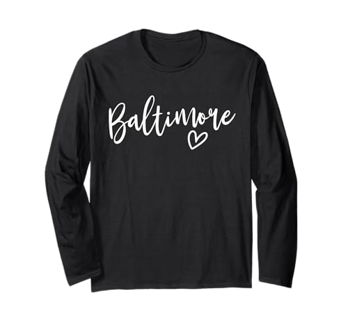 Baltimore My Home Love Maryland Damen Baltimore Langarmshirt Baltimore My Home Love Maryland Damen Baltimore Langarmshirt von Hometown Woman Co.